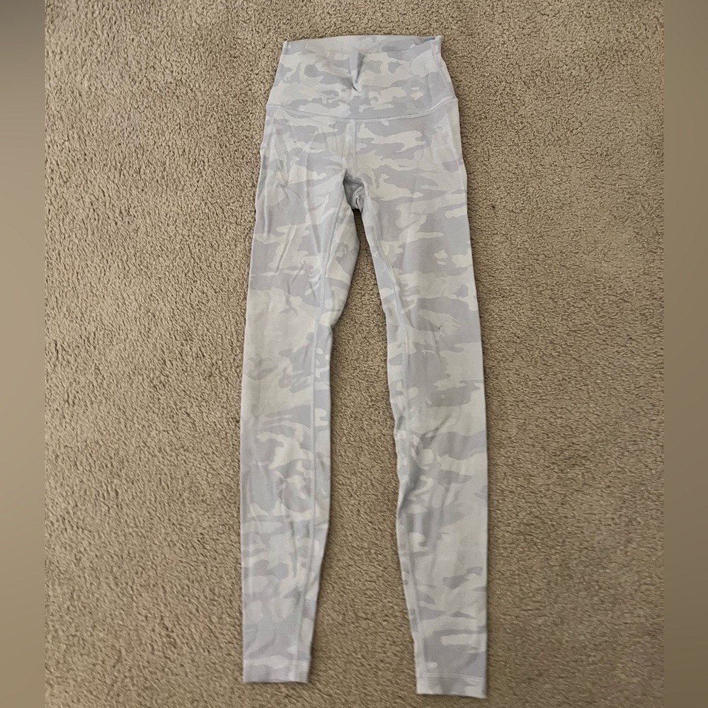 White camo lululemon leggings